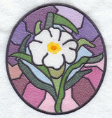 Stained Glass Easter Lily
