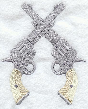 Crossed Pistols