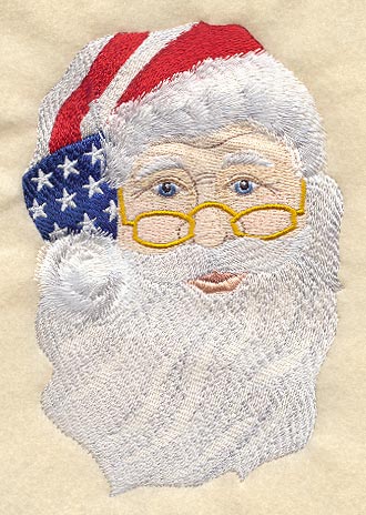 Patriotic Santa