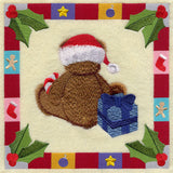 Christmas Bear Square - Back