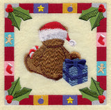 Christmas Bear Square - Back