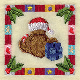 Christmas Bear Square - Back