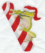 Tree Frog w/Candy Cane