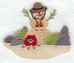 Sand Snowman