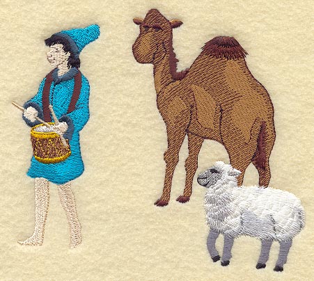 Boy Drumming w/Animals