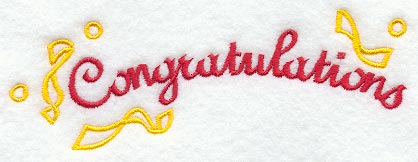 Congratulations w/Favors