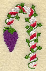 Candy Cane w/Grapes