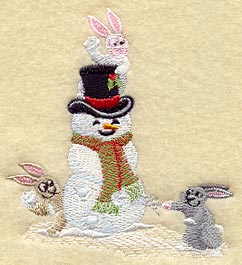 Snowman w/Bunnies