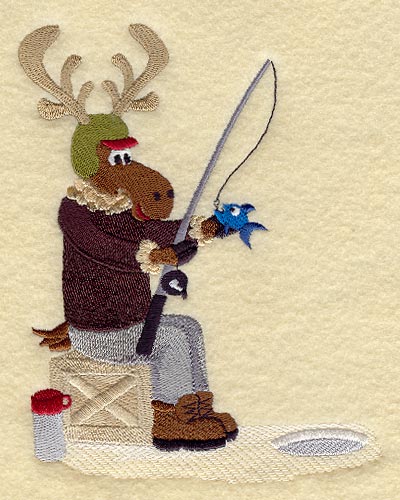 Ice Fishing Muddie Moose