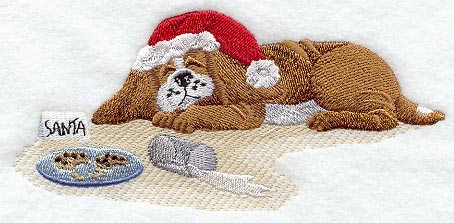 Santa Puppy w/Cookies