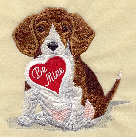 Beagle w/ Valentine