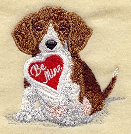 Beagle w/ Valentine