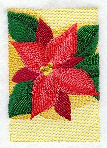 Poinsettia Card (Cardstock)