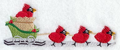 Cardinal Sleigh (Cardstock)