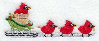 Cardinal Sleigh (Cardstock)
