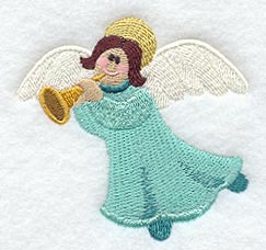 Angel w/ Trumpet (Cardstock)