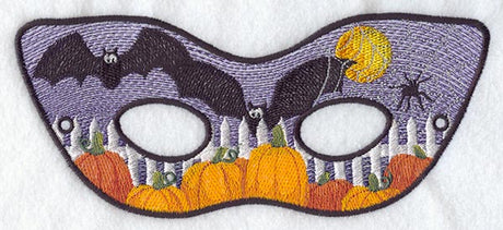 Pumpkin & Bat Mask - Large
