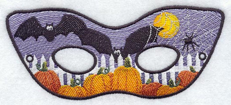 Pumpkin & Bat Mask - Large