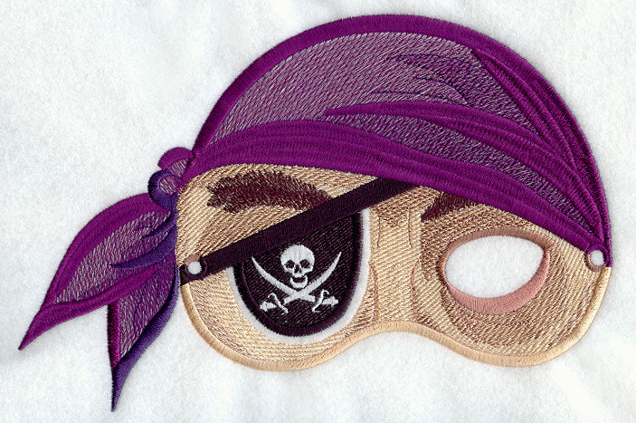 Pirate Half Mask - Large