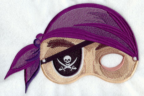 Pirate Half Mask - Large