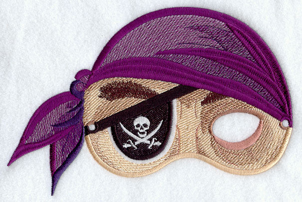 Pirate Half Mask - Large