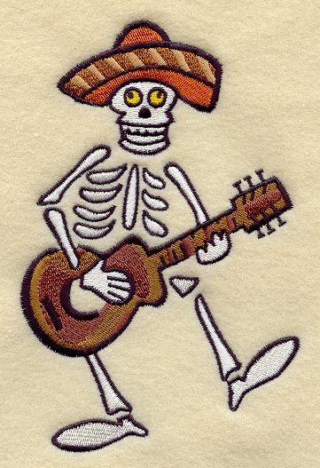 Skeleton & Guitar