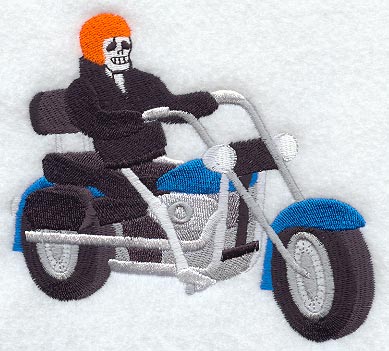 Skeleton & Motorcycle