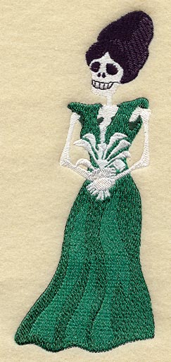 Skeleton & Calla Lilies