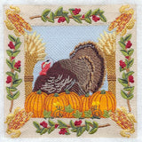 Turkey & Pumpkin Square