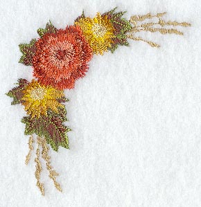 Pumpkin Floral Spray Accent