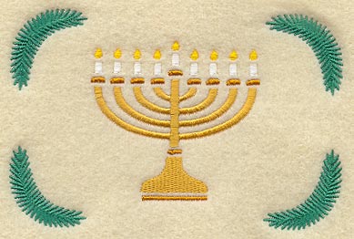 Menorah & Fronds