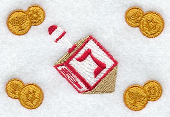 Dreidel & Coins