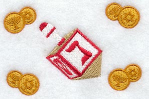 Dreidel & Coins