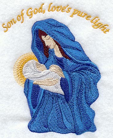 Mary & Child w/Text
