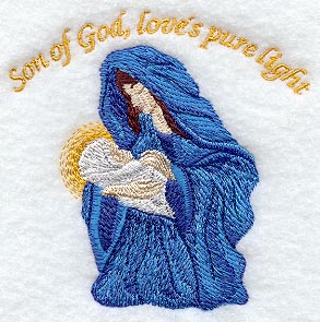 Mary & Child w/Text