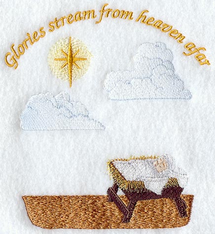 Baby Jesus & Star w/Text