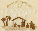 Angels & Stable Silhouette w/Text