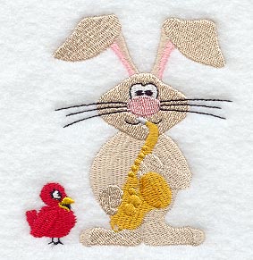 Saxophone Playing Bunny