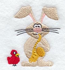 Saxophone Playing Bunny