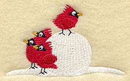 Cardinals & Snowman I