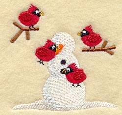 Cardinals & Snowman III
