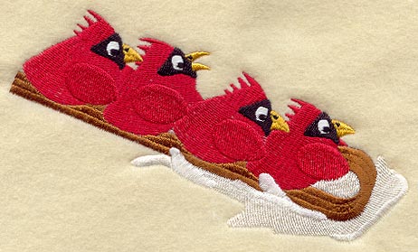 Sledding Cardinals