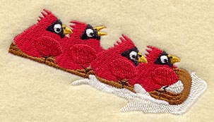 Sledding Cardinals