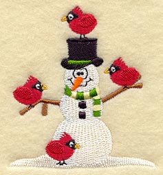 Cardinals & Snowman V