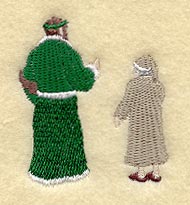 Scrooge & Ghost of Christmas Present