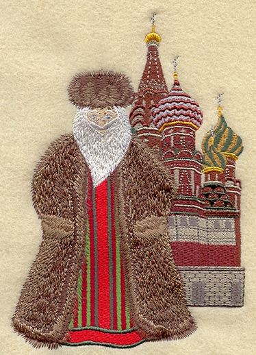 Russian Santa Scene
