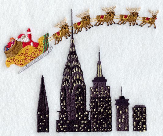 Santa & Team Over New York