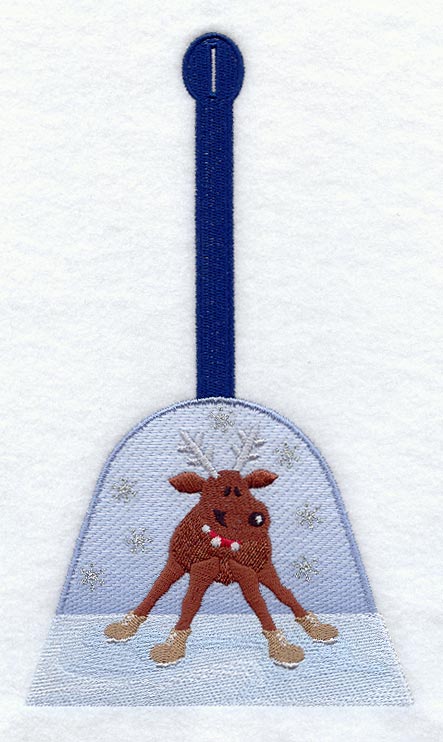Skating Reindeer Towel Topper