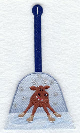 Skating Reindeer Towel Topper