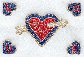 Mosaic Heart & Arrow